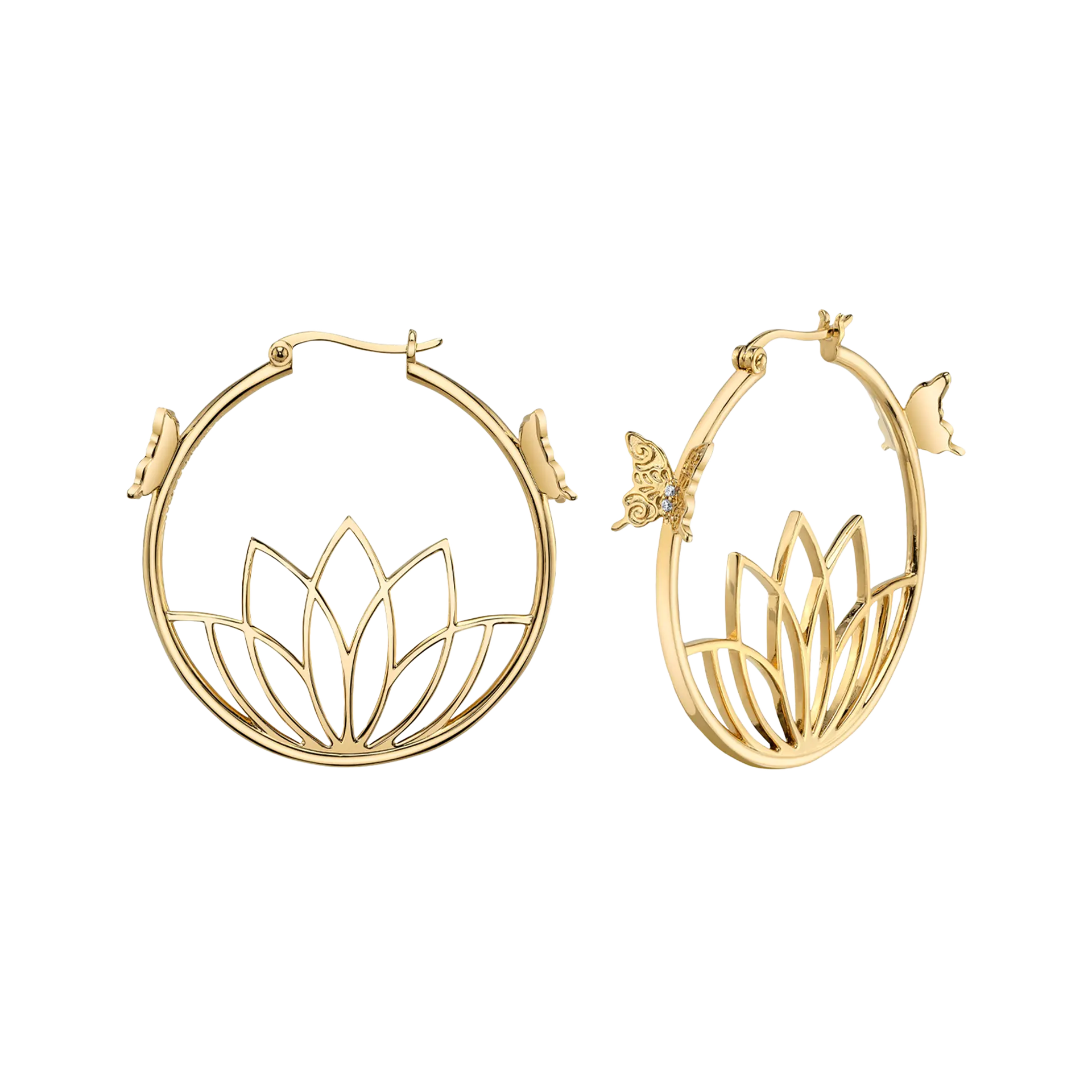 RockLove Spirit Blossom Syndra Hoop Earrings