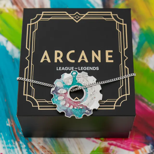 RockLove ARCANE Jayce and Viktor Cog Necklace