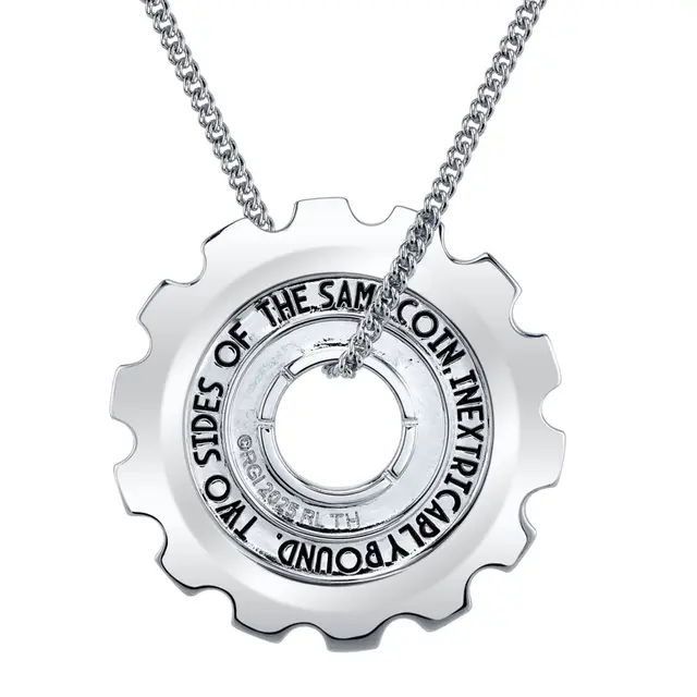 RockLove ARCANE Jayce and Viktor Cog Necklace